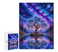 Enchanted Willow Tree by Starlit Lake Hobby Jigsaw Puzzle for Adults, 500 PCS, Versatile Leisure for Adults Who Enjoy Jigsaws, for Creative Downtime