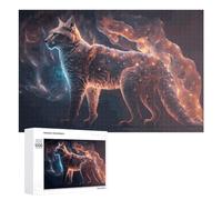 Enchanted Wolf A Mystical Creature Puzzle for Adults, 1000 PCS, Illustrated Jigsaw Edition, A Detailed Puzzle Experience for Adult Hobbyists
