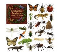 Enchantend Nature Advent Calendars - Christmas Countdown Calendar In-sects Set, 24pcs Wildlife And In-sect Collector's Edition Toy, Animal Gift Box Advent Party Favors Kids