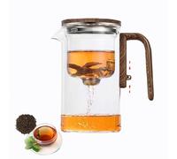 Enchanti Witchcraft Enchanted Glass Magic Teapot with Strainer, Magnetic Filtration Pot with Handle, Water Separation Glass Teapot with Infuser, Pressure Control Magic Pot, 600