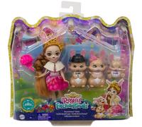 Enchantimals 6" Inch Brystal Bunny Doll & Family Purple Dress New Toy Mattel
