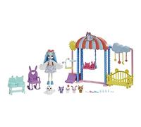 Enchantimals Doll and Accessories, Darling Daycare Playset, Starley Stork Doll, Bouncer and 4 Baby Bestie Animal Figures, Crib and More, Baby Best Friends, Kids Gifts, HLH23
