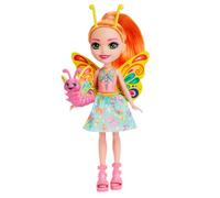 Enchantimals Dolls, City Tails Belisse Butterfly Doll and Dart Animal Friend, Small Doll with Removable Skirt and Accessories, Gifts for Kids, HKN12