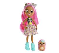 Enchantimals Dolls, City Tails Hensley Hedgehog Doll and Spiney Friend Figure, Small Doll with Removable Skirt and Accessories, Gifts for Kids, HKN13