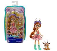 Enchantimals Gabriela Gazelle Doll (6-in/15.2-cm) & Racer Animal Friend Figure from Sunny Savanna Collection, Small Doll with Removable Skirt and Accessories, Great Gift for 3 to 8 Year Old Kids