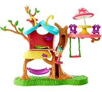 Enchantimals GBX08 Petal Park Playhouse, with Baxi Butterfly Mini Doll (2 Inch) and Wingrid Figure, Multicolored