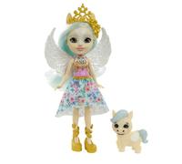 ENCHANTIMALS GYJ03 Paolina Pegasus Doll & Wingley Animal Friend Figure, Doll (15.2 cm) with Removable Skirt and Accessories, from the Royals Collection, Great Gift for Children from 3 to 8 Years
