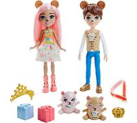 Enchantimals GYJ07 - Bears 2 Pack with Braylee Bear & Bannon Bear Dolls (approx. 6") and 2 Animals, Toys for Children 4+ Years