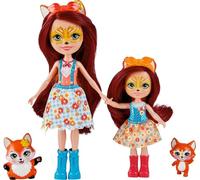 Enchantimals Felicity & Feana Fox Sister Dolls & 2 Animal Figures Multicolor 4 Years