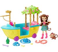 Enchantimals Junglewood Boat & Merit Monkey Doll