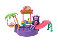 Enchantimals Sunshine Island Monkey With Pool And Accessories Mini Doll Pink Kids