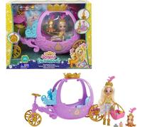 Enchantimals Royal Enchantimals Royal Rolling Carriage Playset, Peola Pony Doll & Petite Animal Friend Figure, 7 Accessories, Gift for 3- 8 Y, GYJ16