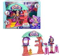 Enchantimals Sea Cave Café Playset (8.8-in), 15+ Pieces, with Martina Mermaid Doll, 2 Animal Besties, and Accessories