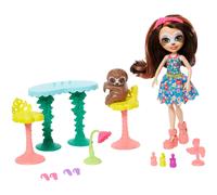 Enchantimals Slow-Down Salon Nail and Spa Playset with Sela Sloth Doll 6-Inch