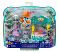 Enchantimals Warmin' Up Cocoa Stand With Hawna Husky & Whipped Cream Figures