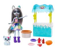 Enchantimals Warmin' Up Cocoa Stand With Hawna Husky & Whipped Cream Figures