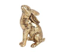 Enchanting 13cm Resin Midnight Hare Ornament - Intricately Crafted Decorative Figurine for Home or Garden, Adds Whimsical Charm