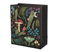 Enchanting 23cm Mystical Gift Bag with Dark Forest Decor - Flora and Fauna Design for Woodland Magic - Magical Gift Packaging