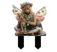 Enchanting Acrylic Fairy Garden Planter Insert Whimsical Outdoor Bohemian Statue Decoration For Yard Gardening 2025 (Watermelon Red, 30X21cm)