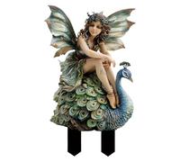 Enchanting Acrylic Fairy Garden Planter Insert Whimsical Outdoor Bohemian Statue Decoration For Yard Gardening 2025 (Green, 30X18.2cm)