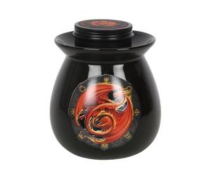 Enchanting Beltane Wax Melt Burner Set by Anne Stokes - 11.5cm x 10cm (1 Pack) - Luxury Oil Burner & Musk Scented Wax, Ideal for Fantasy & Pagan Lovers, Brown