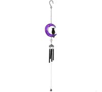 Enchanting Black Cat Windchime 70cm 1 Pc. Stunning & Unique Design, Rustres...