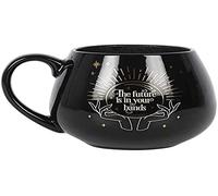 Enchanting Black Fortune Teller Colour Changing Mug - 9.5cm x 8cm (1 Pc.) - Captivating Design, Holds Approximately 500ml - Perfect Gift