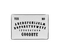 Enchanting Black & White Ceramic Spirit Board Trinket Dish - 1.5cm x 16cm (1 Pc) - Exquisite Decor & Bewitching Design Perfect for Storing Treasures & Keepsakes