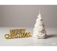 Enchanting Christmas Glow Tree Candle |20+ Scents | 7+ Colours | Novelty Candles | Figural Candles | Carved Candles | Decorative Candles | Perfecr for Gifts| Hand Made | Christmas Candle