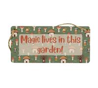 Enchanting Fairy Garden Hanging Sign: Magical Gift for Daughter - Colorful Toadstall Design