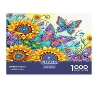 Enchanting Flowers 1000 Pieces Jigsaw Puzzles for Adults Fun, Challenging & Brainteasing Beautiful Home Decoration Art Colorful DIY Craft 70x50cm/1000pcs