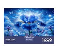 Enchanting Flowers 1000 Pieces Jigsaw Puzzles for Adults Fun, Challenging & Brainteasing Beautiful Home Decoration Art Colorful DIY Craft 70x50cm/1000pcs