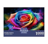Enchanting Flowers 1000 Pieces Jigsaws for Adults Art Colorful DIY Craft Beautiful Home Decoration Uncover The Puzzle 38x26cm/1000pcs