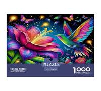 Enchanting Flowers 1000 Pieces Jigsaws for Adults Art Colorful DIY Craft Beautiful Home Decoration Uncover The Puzzle 70x50cm/1000pcs