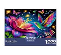 Enchanting Flowers 1000 Pieces Jigsaws for Adults Art Colorful DIY Craft Beautiful Home Decoration Uncover The Puzzle 38x26cm/1000pcs