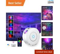 Enchanting Galaxy Projector Lamp - Customizable Night Light for Relaxation & Fun
