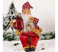 Enchanting Gnome Soft Toy Designed as a Merry Santa to Bring Cheer into Your Home this Festive Season (D)