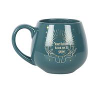 Enchanting Green Fortune Teller Colour Changing Mug - 9.5cm x 8cm (1 Pc.) - Captivating Design, Holds Approximately 500ml - Perfect Gift