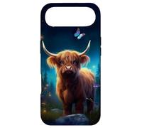 Enchanting Highland Cow with Butterfly Case for iPhone Air