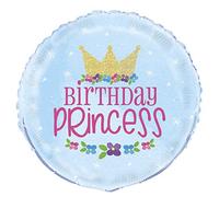 Enchanting Magical Princess Round Foil Balloon (45cm) - Perfect for Birthdays & Celebrations - 1Pc