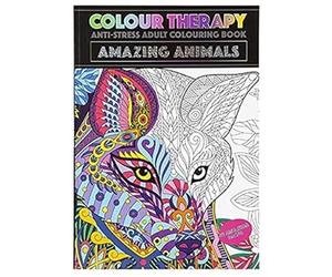 Enchanting Multicolor 48 Page A4 Colour Therapy Book Animal Theme - (1 Pc.) - High-Quality - Perfect Gift for Art Lovers