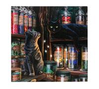 Enchanting Multicolor Magical Emporium Light Up Canvas Plaque by Lisa Parker - 30cm x 30cm (1 Pc.) - Mystical Art Piece - Unique Illumination Feature - Perfect Home Decor