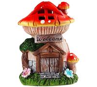 The Faries Enchanted Garden Secret Fairy Garden Solar Toadstool House