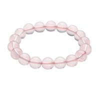 Enchanting Rose Quartz Bracelet for Men and Women - Adjustable Elastic Beaded Gemstone Bracelet for Positive Energy and Emotional Healing(8mm)