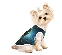 Enchanting Space Small Dog Shirt,Soft Breathable Dog Shirt for Dogs Cats Boy Girl Pet Tshirt,Suitable for Small Pets