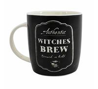 Enchanting Witches Black & White Bone China Brew Boxed Mug - 9x12.2 Centimetres - Unique Design, Durable Material - Ideal for Home & Office
