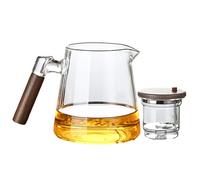 Enchantipot Teapots - 750ml Convenient Press Control Glass Teapot | Suitable Magic Teapot with Wooden Handle, Tea Maker Pots, Teapots for Loose Tea Water Separation, Home and Outdoor