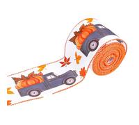 Enchantment Pumpkin Pattern Harvest Ribbon Bringing Festive Cheer to and Decor Scenes Gift Packing Fall Wire Edges Curly Fall Wire