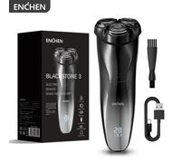 ENCHEN Blackstone3 Electric Rotary 3D Shaver 100% Waterproof With POP-UP Precision Trimmer And Type-C Quick Charging Blackstone 3