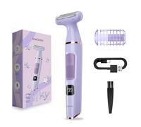 ENCHEN Electric Lady Shaver for Women - 60 Min Usage Cordless Rechargeable Hair Trimmer with Digital Display, IPX7 Waterproof Ladies Razor for Legs, Arms, Back, and Underarms, Girls Wet & Dry Shavers